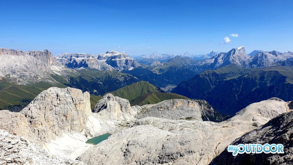 La vista dalla cima del Catinaccio d