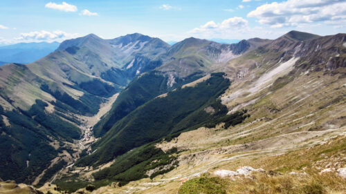 Il Vettore e il circo glaciale del lago di Pilato